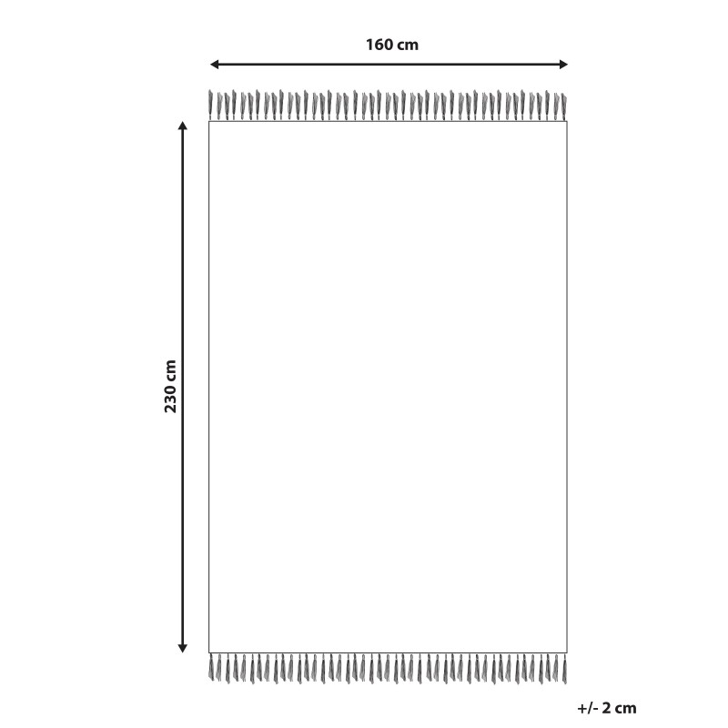 Dywan z juty 160 x 230 cm niebieski LUNIA Dywan z juty 160 x 230 cm niebieski LUNIA