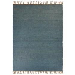 Dywan z juty 160 x 230 cm niebieski LUNIA Dywan z juty 160 x 230 cm niebieski LUNIA