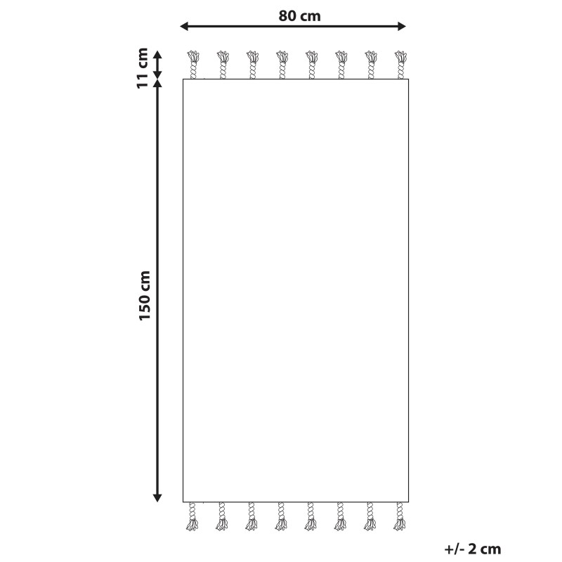 Dywan bawełniany 80 x 150 cm wielokolorowy DUZCE Dywan bawełniany 80 x 150 cm wielokolorowy DUZCE
