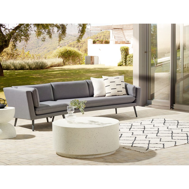 Sofa ogrodowa 3-osobowa lewostronna szara LORETELLO Sofa ogrodowa 3-osobowa lewostronna szara LORETELLO