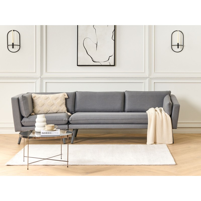 Sofa ogrodowa 3-osobowa lewostronna szara LORETELLO Sofa ogrodowa 3-osobowa lewostronna szara LORETELLO