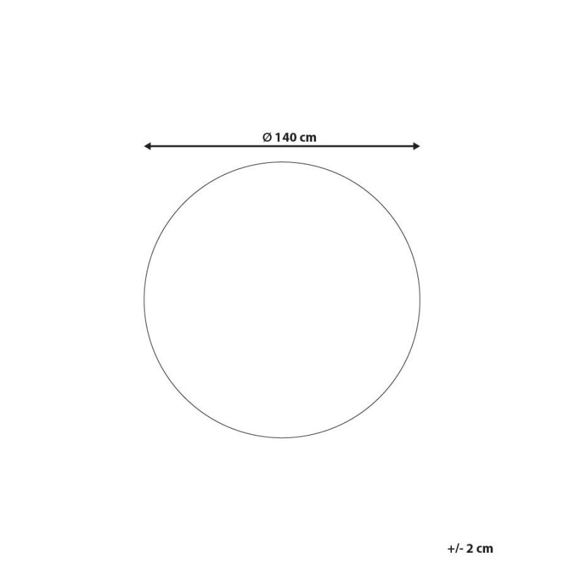 Dywan okrągły skórzany ⌀ 140 cm fioletowy SORGUN Dywan okrągły skórzany ⌀ 140 cm fioletowy SORGUN