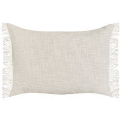 Zestaw 2 poduszek dekoracyjnych MABA Bawełna 50 x 35 cm Złamana biel Jednolity Zestaw 2 poduszek dekoracyjnych MABA Bawełna 50 x 35 cm Złamana biel Jednolity