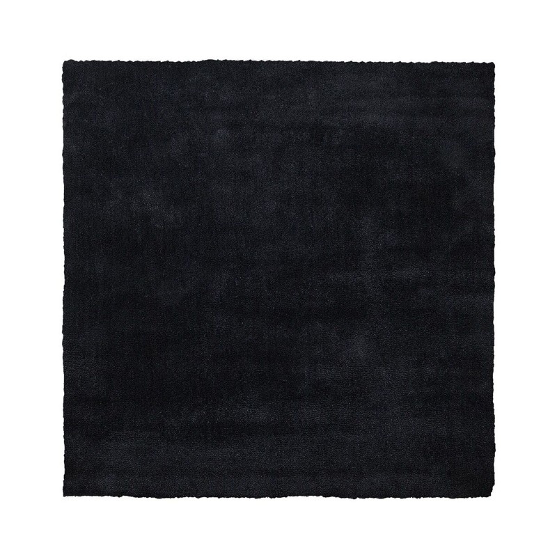 Dywan shaggy 200 x 200 cm czarny DEMRE Dywan shaggy 200 x 200 cm czarny DEMRE