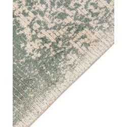Dywan z wiskozy 160 x 230 cm zielony z beżowym AKARSU Dywan z wiskozy 160 x 230 cm zielony z beżowym AKARSU