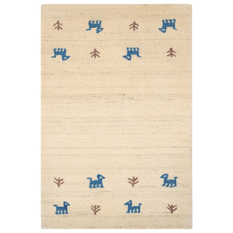 Dywan wełniany gabbeh 200 x 300 cm beżowy YALI Dywan wełniany gabbeh 200 x 300 cm beżowy YALI