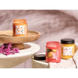 Zestaw 3 świeczek zapachowych FRUITY BLOOM Wosk sojowy Nuty owocowe Zestaw 3 świeczek zapachowych FRUITY BLOOM Wosk sojowy Nuty owocowe