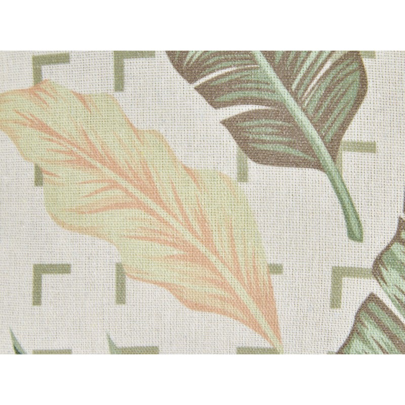 Zestaw 2 poduszek dekoracyjnych RHAPIS 45 x 45 cm Zielony Wzór roślinny Zestaw 2 poduszek dekoracyjnych RHAPIS 45 x 45 cm Zielony Wzór roślinny