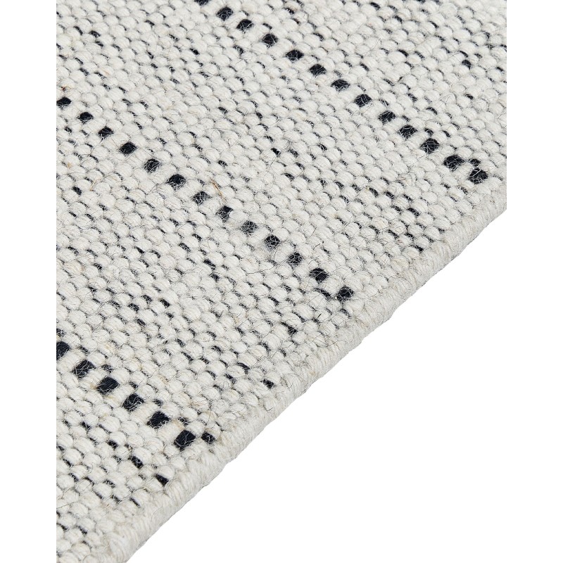 Dywan wełniany 160 x 230 cm beżowo-czarny YAZLIK Dywan wełniany 160 x 230 cm beżowo-czarny YAZLIK