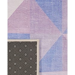 Dywan 80 x 150 cm niebiesko-szary KARTEPE Dywan 80 x 150 cm niebiesko-szary KARTEPE