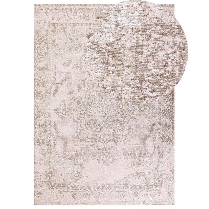 Dywan bawełniany 200 x 300 cm różowy MATARIM Dywan bawełniany 200 x 300 cm różowy MATARIM