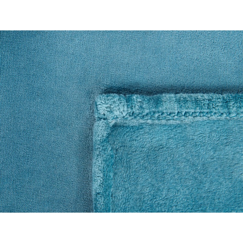 Koc BAYBURT 200 x 220 cm Niebieski Koc BAYBURT 200 x 220 cm Niebieski