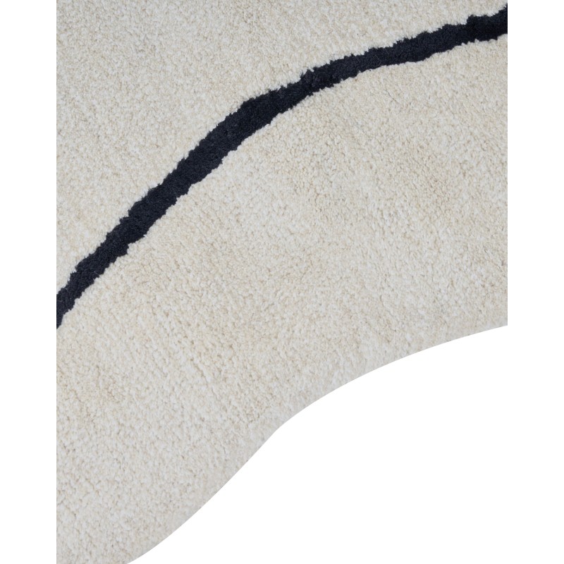 Dywan z wiskozy 160 x 230 cm beżowy DERA Dywan z wiskozy 160 x 230 cm beżowy DERA