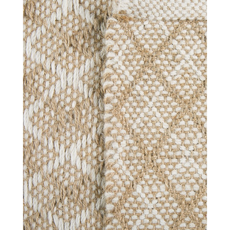 Dywan z juty 50 x 80 cm beżowy AKBEZ Dywan z juty 50 x 80 cm beżowy AKBEZ