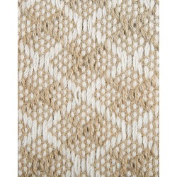 Dywan z juty 50 x 80 cm beżowy AKBEZ Dywan z juty 50 x 80 cm beżowy AKBEZ
