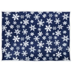 Koc ANISE 150 x 200 cm Ciemnoniebieski Koc ANISE 150 x 200 cm Ciemnoniebieski