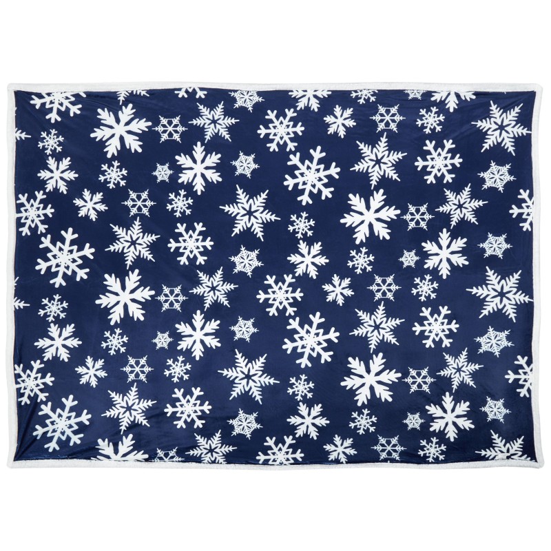 Koc ANISE 150 x 200 cm Ciemnoniebieski Koc ANISE 150 x 200 cm Ciemnoniebieski