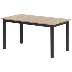 Stół ogrodowy MESSINA 96 cm 52 cm Czarny