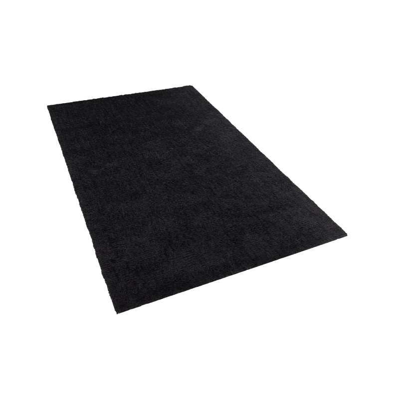 Dywan shaggy 200 x 300 cm czarny DEMRE Dywan shaggy 200 x 300 cm czarny DEMRE