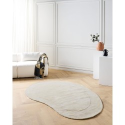 Dywan z wiskozy 160 x 230 cm beżowy MASSO Dywan z wiskozy 160 x 230 cm beżowy MASSO