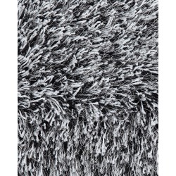 Dywan shaggy 140 x 200 cm czarno-biały CIDE Dywan shaggy 140 x 200 cm czarno-biały CIDE