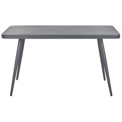 Stół ogrodowy LIPARI 140 cm 80 cm Szkło Szary Stół ogrodowy LIPARI 140 cm 80 cm Szkło Szary