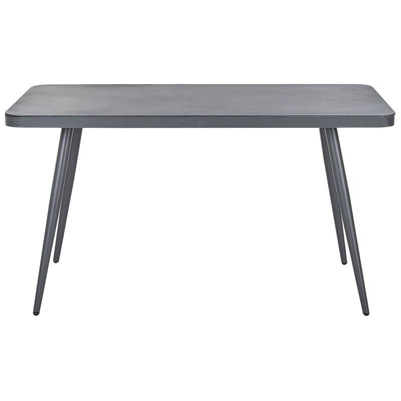 Stół ogrodowy LIPARI 140 cm 80 cm Szkło Szary Stół ogrodowy LIPARI 140 cm 80 cm Szkło Szary