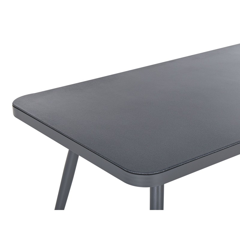 Stół ogrodowy LIPARI 140 cm 80 cm Szkło Szary Stół ogrodowy LIPARI 140 cm 80 cm Szkło Szary