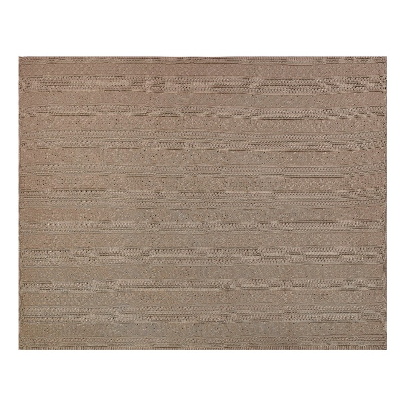 Narzuta na łóżko DAULET Bawełna 150 x 200 cm Brązowy Narzuta na łóżko DAULET Bawełna 150 x 200 cm Brązowy