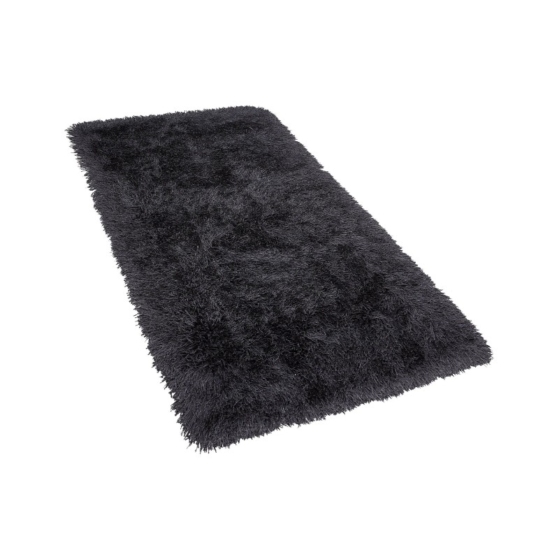 Dywan shaggy 80 x 150 cm czarny CIDE Dywan shaggy 80 x 150 cm czarny CIDE
