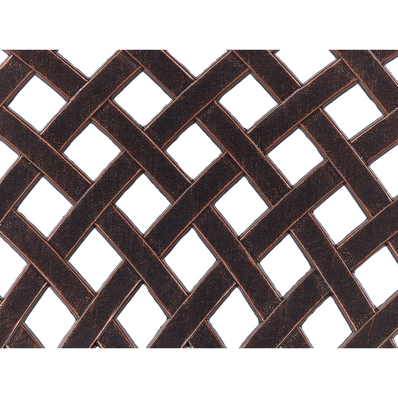 Ławka ogrodowa STAGGIA 104 cm Metal Brązowy Ławka ogrodowa STAGGIA 104 cm Metal Brązowy