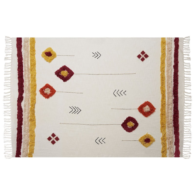 Koc AMROHA Bawełna 130 x 180 cm Kolorowy Koc AMROHA Bawełna 130 x 180 cm Kolorowy