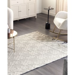 Dywan wełniany 160 x 230 cm beżowy DARENDE Dywan wełniany 160 x 230 cm beżowy DARENDE