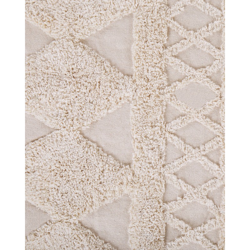 Dywan bawełniany 80 x 150 cm beżowy DIDIM Dywan bawełniany 80 x 150 cm beżowy DIDIM