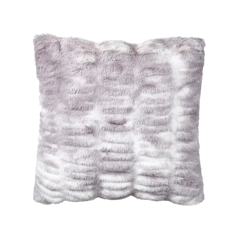 Zestaw 2 poduszek dekoracyjnych MACODES Sztuczne futro 45 x 45 cm Jasnoszary Jednolity Zestaw 2 poduszek dekoracyjnych MACODES Sztuczne futro 45 x 45 cm Jasnoszary Jednolity