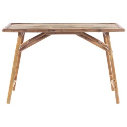 Stół ogrodowy MOLISE 120 cm 69 cm Drewno bambusowe Jasnobrązowy Stół ogrodowy MOLISE 120 cm 69 cm Drewno bambusowe Jasnobrązowy