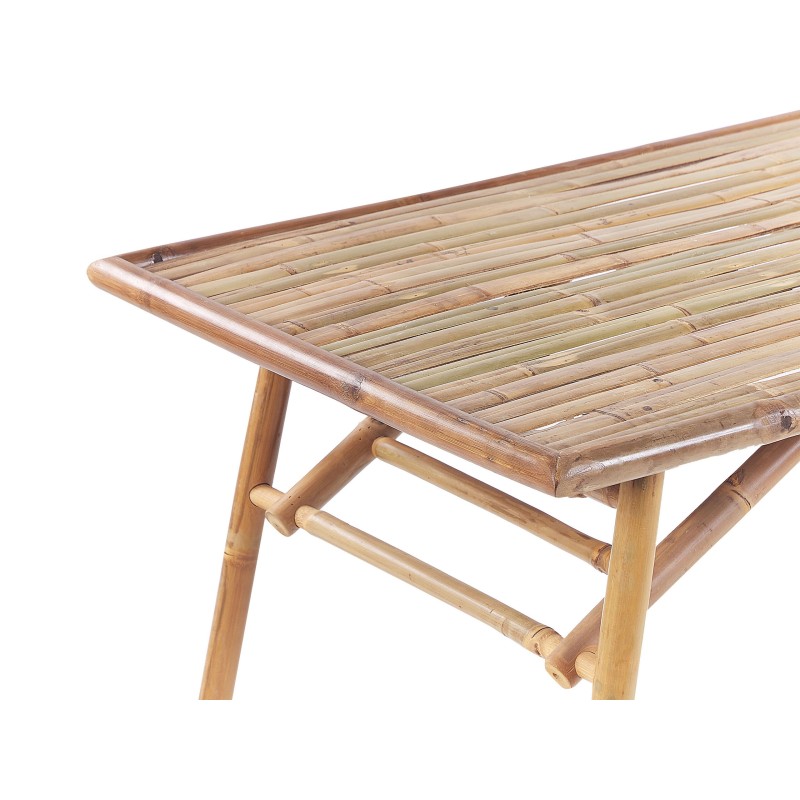 Stół ogrodowy MOLISE 120 cm 69 cm Drewno bambusowe Jasnobrązowy Stół ogrodowy MOLISE 120 cm 69 cm Drewno bambusowe Jasnobrązowy