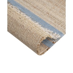 Dywan z juty 160 x 230 cm beżowo-niebieski TALPUR Dywan z juty 160 x 230 cm beżowo-niebieski TALPUR