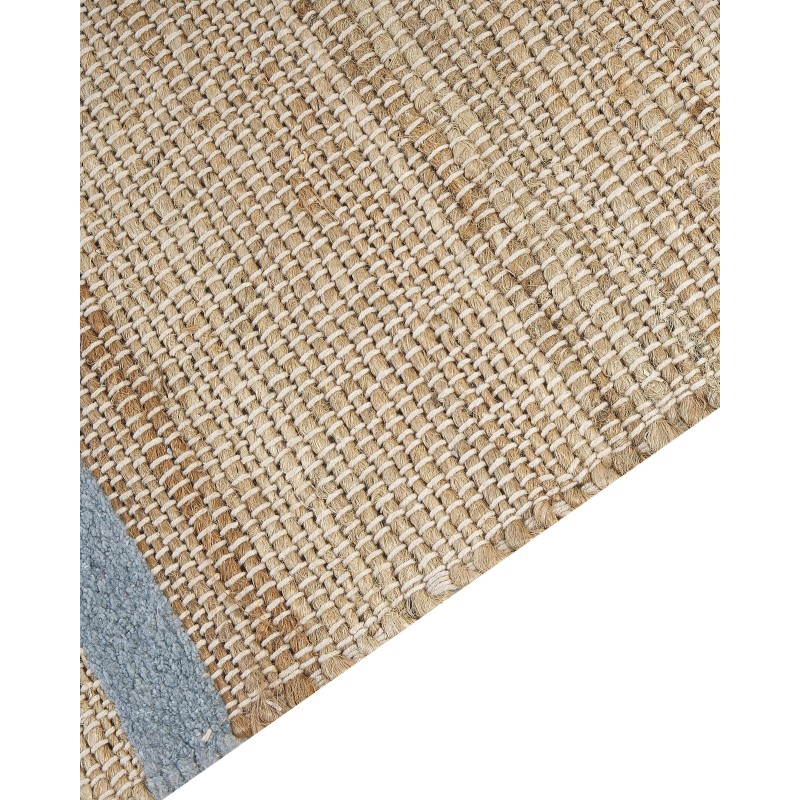 Dywan z juty 160 x 230 cm beżowo-niebieski TALPUR Dywan z juty 160 x 230 cm beżowo-niebieski TALPUR