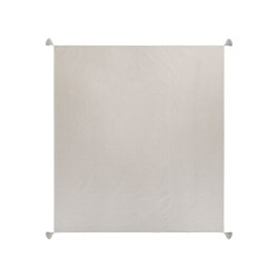 Narzuta na łóżko LINDULA Bawełna 200 x 220 cm Beżowoszary Narzuta na łóżko LINDULA Bawełna 200 x 220 cm Beżowoszary