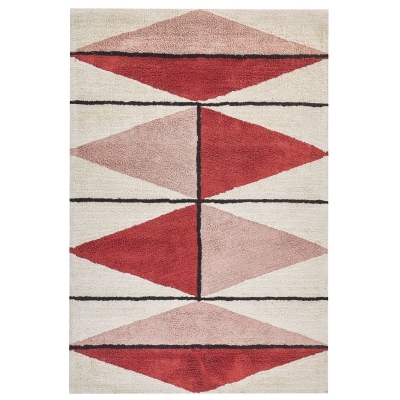 Dywan bawełniany 160 x 230 cm wielokolorowy PURNIA Dywan bawełniany 160 x 230 cm wielokolorowy PURNIA