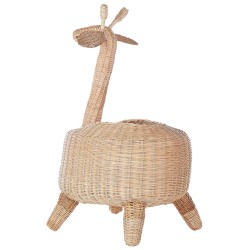 Kosz na zabawki Żyrafa HAINAN Rattan Naturalny Kosz na zabawki Żyrafa HAINAN Rattan Naturalny