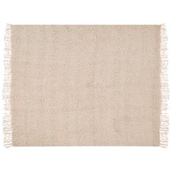 Koc VELLA Bawełna 200 x 220 cm Pastelowy róż Koc VELLA Bawełna 200 x 220 cm Pastelowy róż