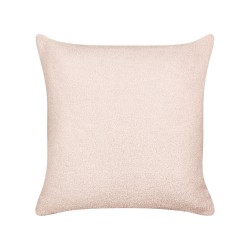 Zestaw 2 poduszek dekoracyjnych LEUZEA Boucle 45 x 45 cm Pastelowy róż Jednolity Zestaw 2 poduszek dekoracyjnych LEUZEA Boucle 45 x 45 cm Pastelowy róż Jednolity