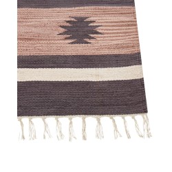 Dywan bawełniany kilim 200 x 300 cm beżowo-brązowy ARAGATS Dywan bawełniany kilim 200 x 300 cm beżowo-brązowy ARAGATS