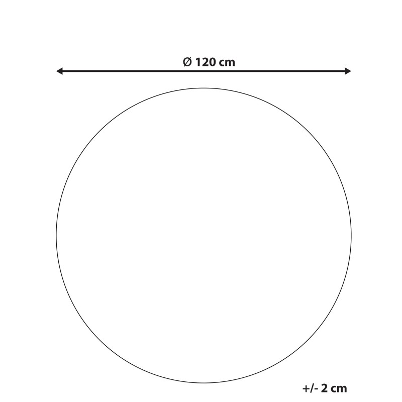 Dywan okrągły z juty ⌀ 120 cm niebieski ANADERE Dywan okrągły z juty ⌀ 120 cm niebieski ANADERE