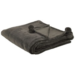 Koc TERKE 200 x 220 cm Ciemnoszary