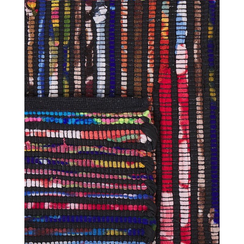 Dywany 160 x 230 cm wielokolorowy czarny BARTIN Dywany 160 x 230 cm wielokolorowy czarny BARTIN