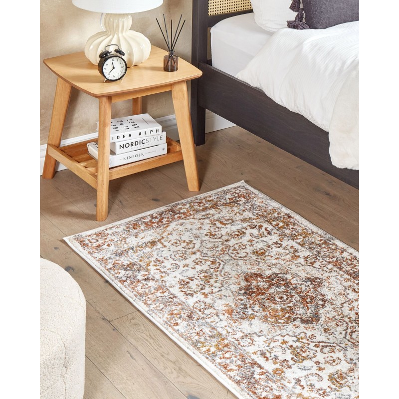 Dywan 80 x 150 cm beżowo-brązowy VAYK Dywan 80 x 150 cm beżowo-brązowy VAYK