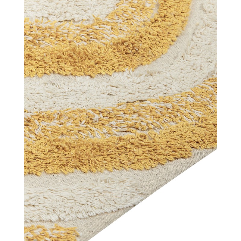 Dywan bawełniany 160 x 230 cm beżowo-żółty BINGOL Dywan bawełniany 160 x 230 cm beżowo-żółty BINGOL